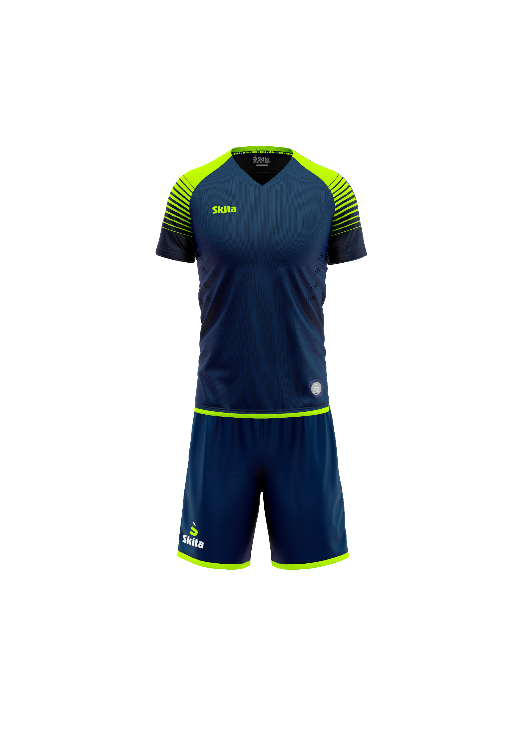 Maillot Short FARO (bleu nuit/ jaune fluo)